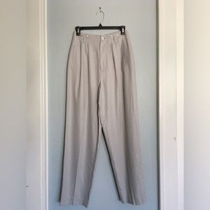 NWOT Pleated Silk Trousers | J Peterman | Size 2